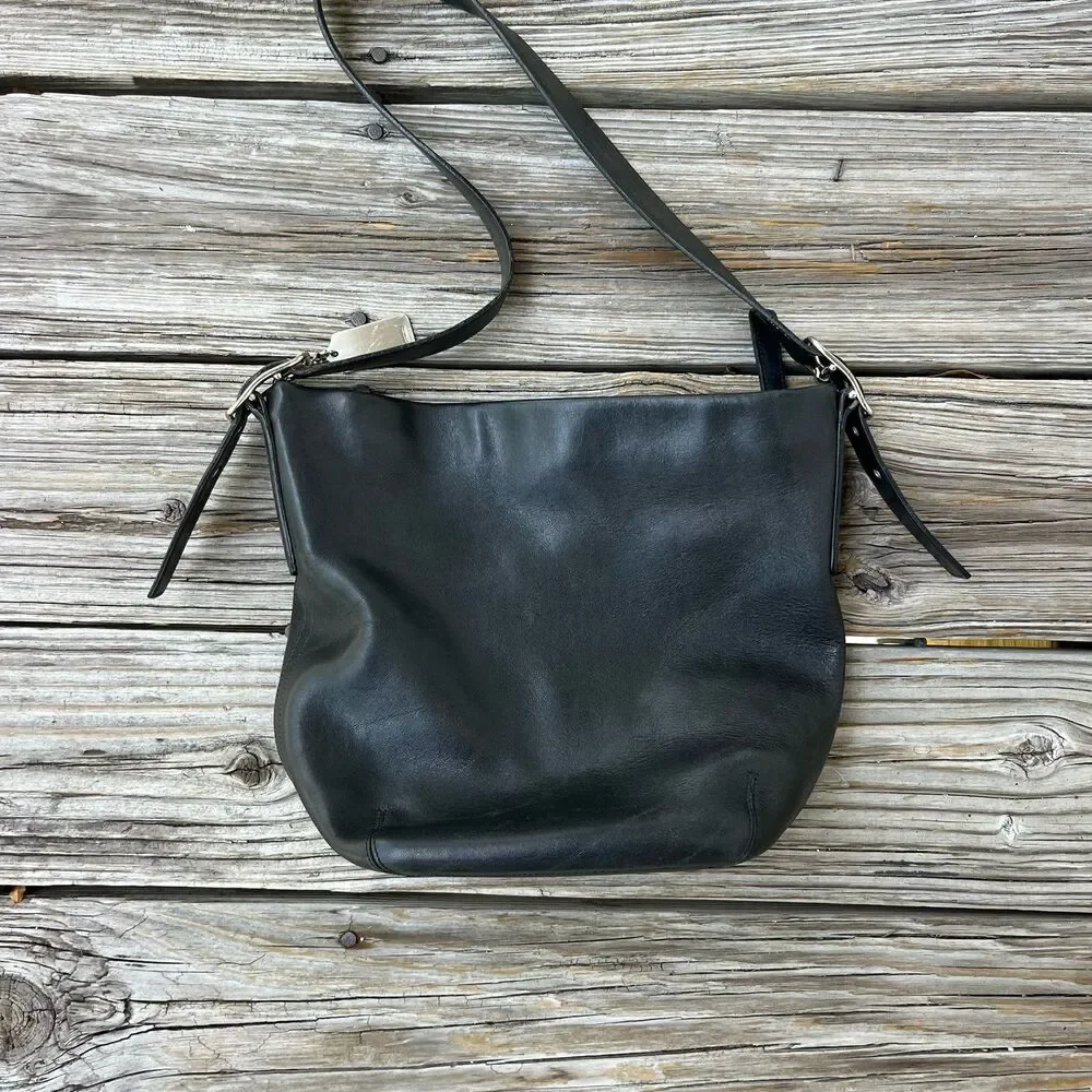Vintage Coach Legacy 9186 Classic Black Leather Soho Hobo Shoulder Bag - Picture 2 of 7